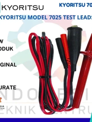 Kyoritsu Model 7025 Test Leads kabel pengujian original panjang 1,5 meter dengan konektor plug 4 mm